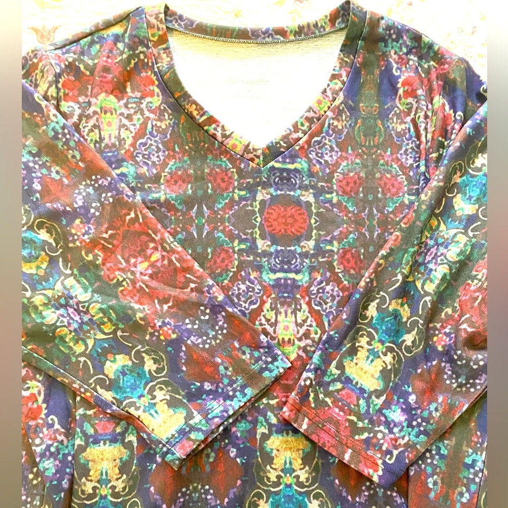 Serengeti multicoloured top size 1X